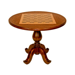 Inlaid Wood Game Table